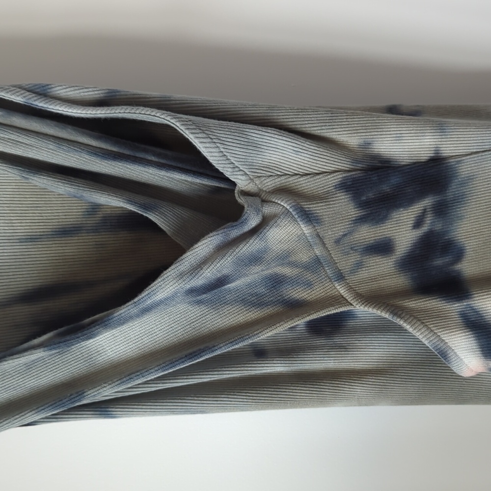 Large Young, Fabulous & Broke Maverick Rib Halter Dress Seagrass Venus Wash - Picture 7 of 9